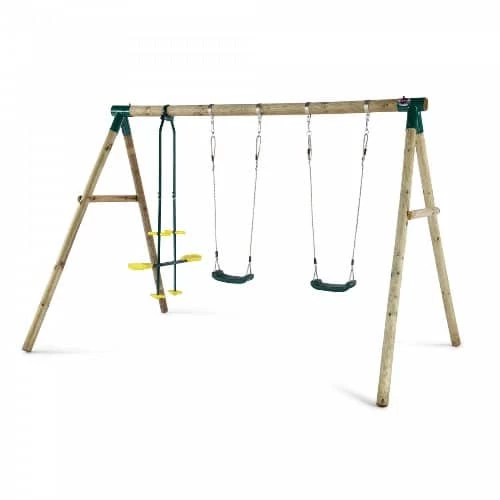 Plum Play Plum Colobus Wooden Swing Set 1 Plum Play Plum Colobus Wooden Swing Set