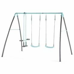 Plum Play Plum Premium Metal Double Swing And Glider With Mist