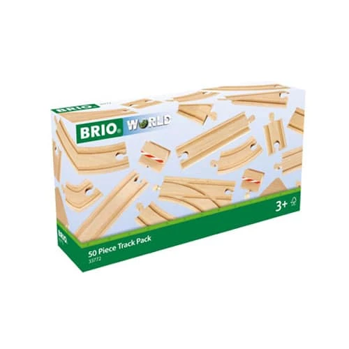 BRIO 50 Piece Timber Train Track Pack 1 BRIO 50 Piece Timber Train Track Pack