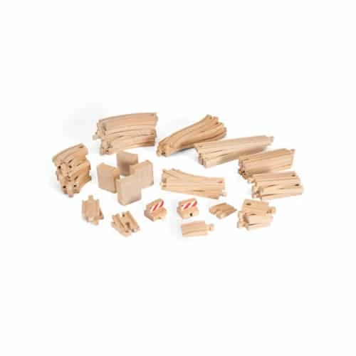 BRIO 50 Piece Timber Train Track Pack 2 BRIO 50 Piece Timber Train Track Pack - Image 2