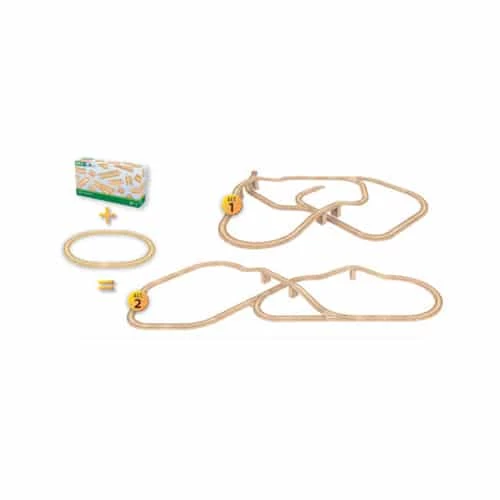 BRIO 50 Piece Timber Train Track Pack 3 BRIO 50 Piece Timber Train Track Pack - Image 3
