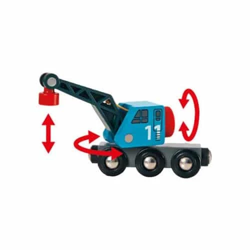 BRIO Container & Crane Wagon 4 Pieces 3 BRIO Container & Crane Wagon 4 Pieces - Image 3