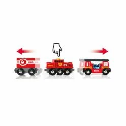BRIO Vehicle Rescue Firefighting Train 4 Pieces -Zippi shop BRIO Vehicle Rescue Firefighting Train 4 Pieces 3