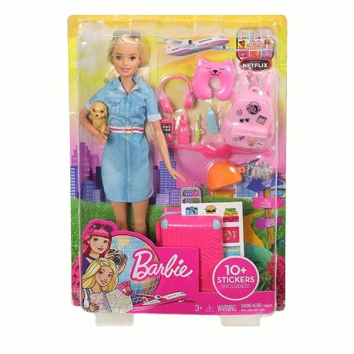 Barbie Travel Lead Doll Set Pink 1 Barbie Travel Lead Doll Set Pink