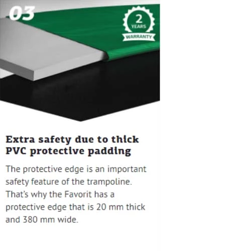 Berg Favorit Grey Trampoline With Safety Net Comfort 270 CM Diameter Medium 8FT 5 Berg Favorit Grey Trampoline With Safety Net Comfort 270 CM Diameter Medium 8FT - Image 5