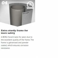 Berg Favorit Grey Trampoline With Safety Net Comfort 330 CM Diameter Large 10FT 11 Berg Favorit Grey Trampoline With Safety Net Comfort 330 CM Diameter Large 10FT -Zippi shop Berg Favorit Grey Trampoline 6 1