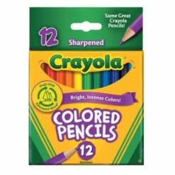 Crayola Half Size Coloured Pencils 12 Pack