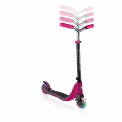 Globber Flow 125 Light Up Scooter Ruby Grey