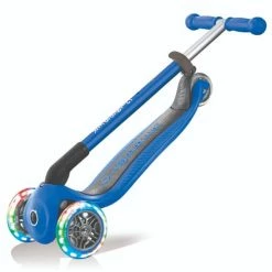 Globber Primo Scooter Foldable Lights With Anodized TBar Navy Blue -Zippi shop Globber Primo Scooter Foldable Lights With Anodized TBar Navy Blue 3