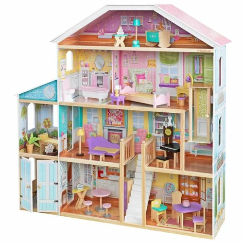 KidKraft Grand View Mansion Dollhouse With EZ Kraft Assembly 1 KidKraft Grand View Mansion Dollhouse With EZ Kraft Assembly