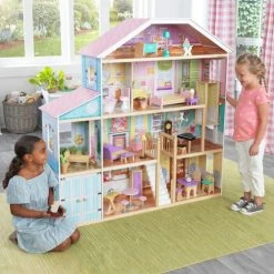 KidKraft Grand View Mansion Dollhouse With EZ Kraft Assembly 9 KidKraft Grand View Mansion Dollhouse With EZ Kraft Assembly -Zippi shop Grand View Mansion Dollhouse with EZ Kraft Assembly 3