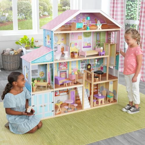 KidKraft Grand View Mansion Dollhouse With EZ Kraft Assembly 3 KidKraft Grand View Mansion Dollhouse With EZ Kraft Assembly - Image 3