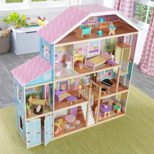 KidKraft Grand View Mansion Dollhouse With EZ Kraft Assembly 4 KidKraft Grand View Mansion Dollhouse With EZ Kraft Assembly - Image 4