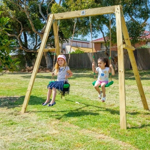 Lifespan Kids Holt 2 Station Timber Swing Set 4 Lifespan Kids Holt 2 Station Timber Swing Set - Image 4