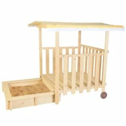 Lifespan Kids Jack Sandpit With Canopy On Wheels