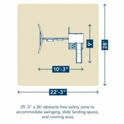 KidKraft Ainsley Playset Swing Set 14 KidKraft Ainsley Playset Swing Set -Zippi shop KidKraft Ainsley Playset Swing Set Dimension