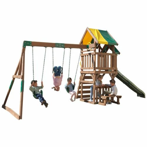 KidKraft Arbor Crest Deluxe Playset With Cubby 2 KidKraft Arbor Crest Deluxe Playset With Cubby - Image 2