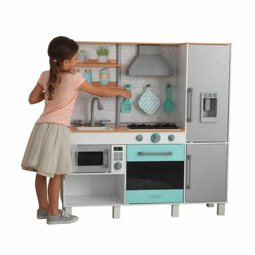 KidKraft Gourmet Chef Play Kitchen With EZ Kraft Assembly 2 KidKraft Gourmet Chef Play Kitchen With EZ Kraft Assembly - Image 2