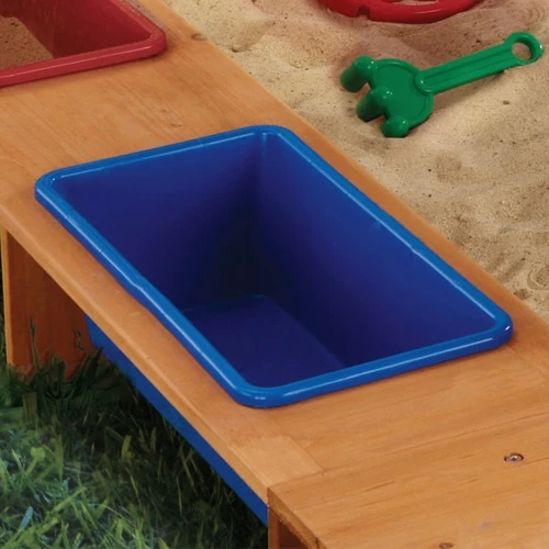 KidKraft Outdoor Sandbox Playset With Canopy Navy And White 4 KidKraft Outdoor Sandbox Playset With Canopy Navy And White - Image 4