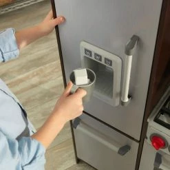 KidKraft Uptown Elite Espresso Wooden Play Kitchen With EZ Kraft Assembly -Zippi shop KidKraft Uptown Elite Espresso Wooden Play Kitchen with EZ Kraft Assembly 9