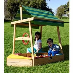 Lifespan Kids Explorer Sandpit With Wooden Cover -Zippi shop Lifespan Kids Explorer Sandpit with Wooden Cover 2