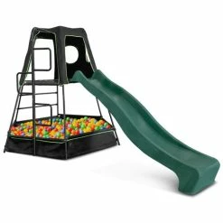 Lifespan Kids Pallas Play Tower Green Slide With Cubby