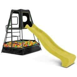 Alternative view of Lifespan Kids Pallas Play Tower Yellow Slide With Cubby