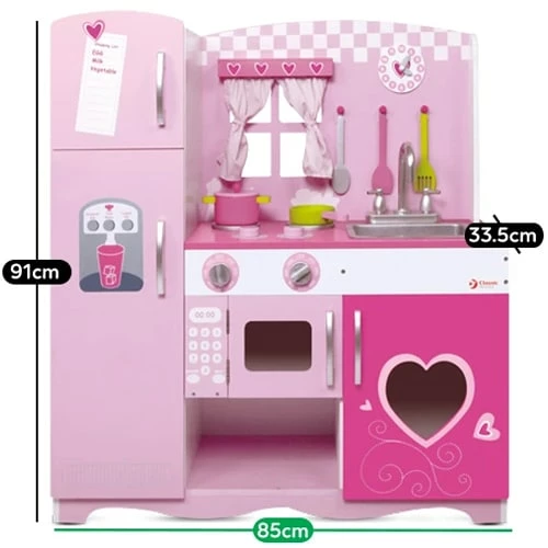 Lifespan Kids Pink Kitchen By Classic World 2 Lifespan Kids Pink Kitchen By Classic World - Image 2