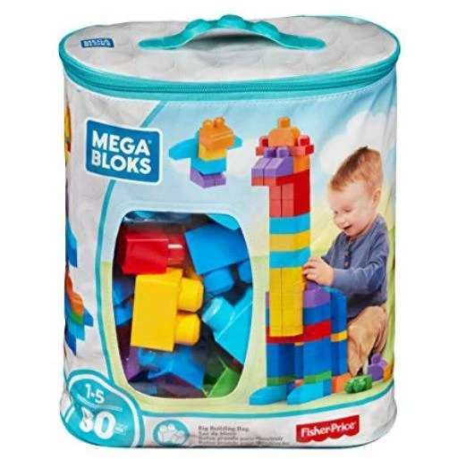Mega Bloks Big Building Bag 80 Pieces Classic 1 Mega Bloks Big Building Bag 80 Pieces Classic