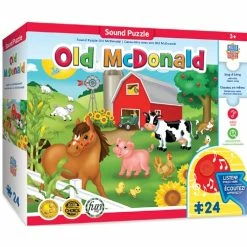 Misc Masterpieces Puzzle Educational Sing-a-Long Old McDonald Puzzle 24 Pieces