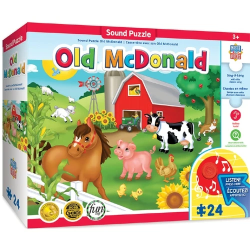 Misc Masterpieces Puzzle Educational Sing-a-Long Old McDonald Puzzle 24 Pieces 1 Misc Masterpieces Puzzle Educational Sing-a-Long Old McDonald Puzzle 24 Pieces