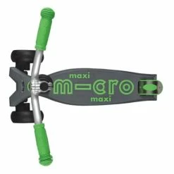 Micro Maxi Deluxe Pro Scooter Grey And Green -Zippi shop Micro Maxi Deluxe Pro Scooter Grey and Green 3