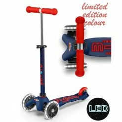 Micro Mini Deluxe Scooter Led Navy Blue 7 Micro Mini Deluxe Scooter Led Navy Blue -Zippi shop Micro Mini Deluxe Scooter Led Navy Blue 4