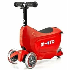 Micro Mini2Go Deluxe Plus Scooter Red -Zippi shop Micro Mini2Go Deluxe Scooter Plus Red 3