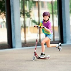 Micro Sprite Light Up LED Scooter Autumn Red -Zippi shop Micro Sprite Light Up LED Scooter Autumn Red 5