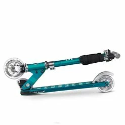 Micro Sprite Light Up Scooter Sea Green LED Wheels -Zippi shop Micro Sprite Light Up Scooter Sea Green 3