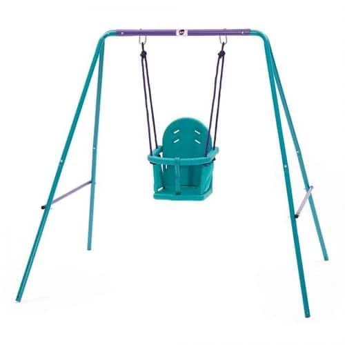 Plum Play Plum 2-In-1 Baby Swing Set Purple/Teal 1 Plum Play Plum 2-In-1 Baby Swing Set Purple/Teal