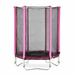 Plum Play Plum 4.5FT Junior Trampoline With Enclosure Net Pink