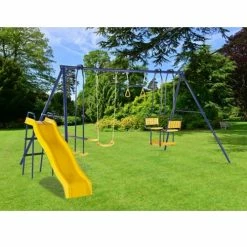 Plum Play Plum 5 Unit Metal Swing Set And Slide -Zippi shop Plum 5 Unit Metal Swing Set And Slide 5