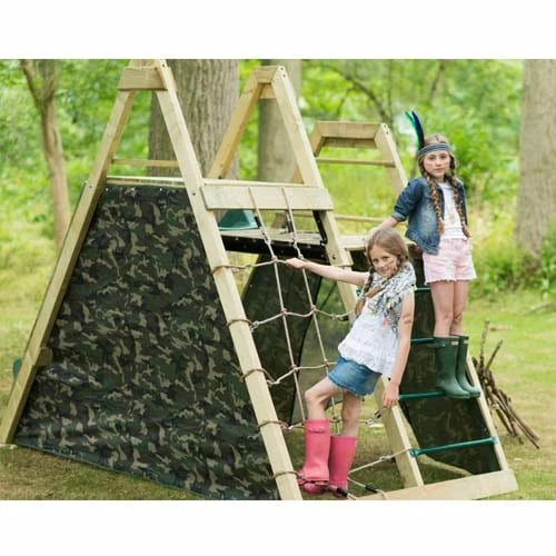 Plum Play Plum Wooden Climbing Pyramid With Slide 4 Plum Play Plum Wooden Climbing Pyramid With Slide - Image 4