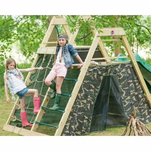 Plum Play Plum Wooden Climbing Pyramid With Slide 5 Plum Play Plum Wooden Climbing Pyramid With Slide - Image 5