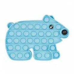 Misc Pop It Fidget Toy Blue Polar Bear