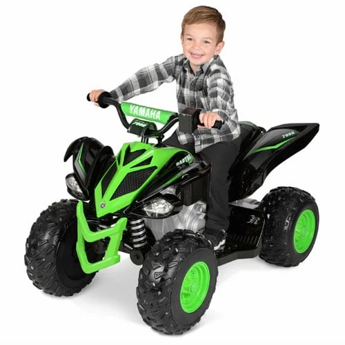 Yamaha 12 Volt Electric Raptor Quad Bike ATV Green 2 Yamaha 12 Volt Electric Raptor Quad Bike ATV Green - Image 2