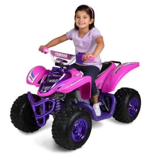 Yamaha 12 Volt Electric Raptor Quad Bike ATV Pink And Purple 2 Yamaha 12 Volt Electric Raptor Quad Bike ATV Pink And Purple - Image 2