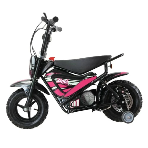 Misc Zippi Ride Kids Electric Bike With Training Wheels Pink 1 Misc Zippi Ride Kids Electric Bike With Training Wheels Pink