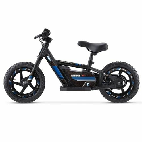 Zippi Electric Zippi Rippa 12β³ Kids Balance Electric Bike Black With Blue Sticker Set 1 Zippi Electric Zippi Rippa 12β³ Kids Balance Electric Bike Black With Blue Sticker Set