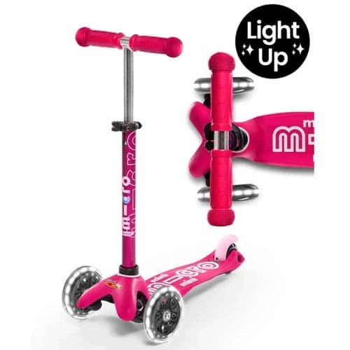Micro Mini Deluxe Led Scooter Pink 1 Micro Mini Deluxe Led Scooter Pink